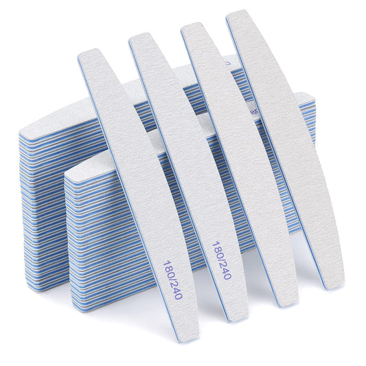 BTYMS dual-sided nail files 180/240 grit for quick shaping