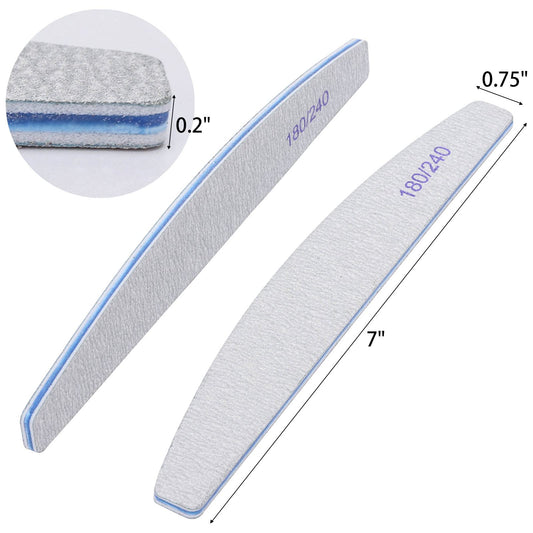 BTYMS emery boards gentle shaping reduces nail damage