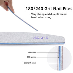 BTYMS nails being filed on natural nails for smooth edges