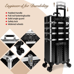 Buanson case features 8 lockable clamps and two keys for security.