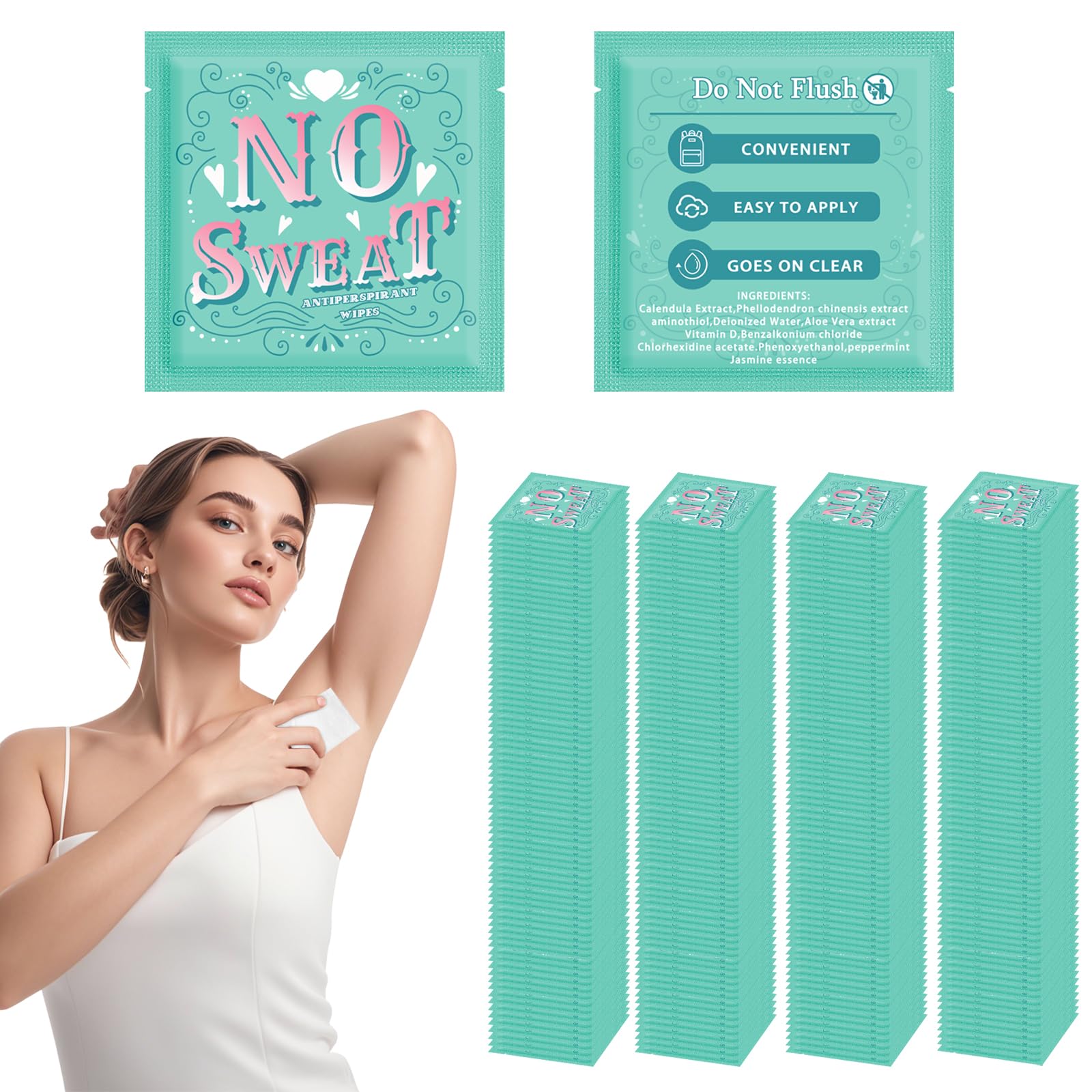 BUAEL travel deodorant wipes box showing compact packaging for on-the-go use