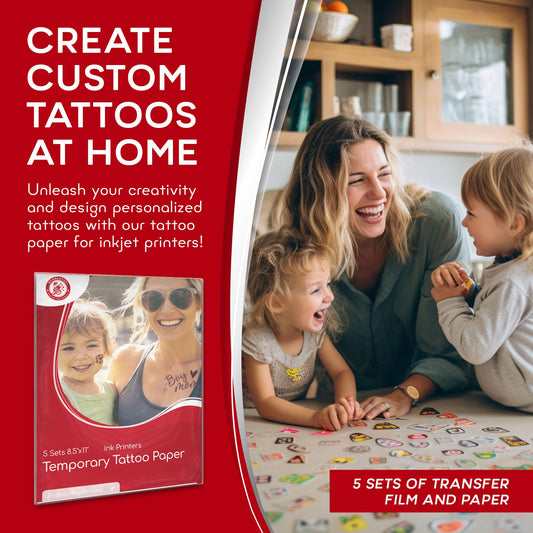 BubblePop! inkjet printing demo on tattoo paper for at-home customization