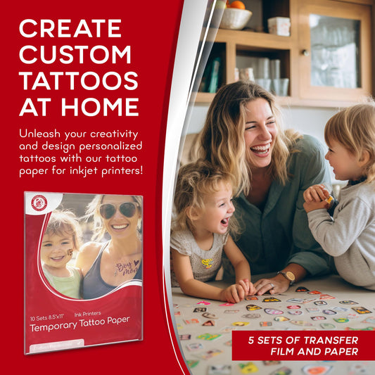 BubblePop skin-safe tattoo paper pack designed for comfortable skin applications.
