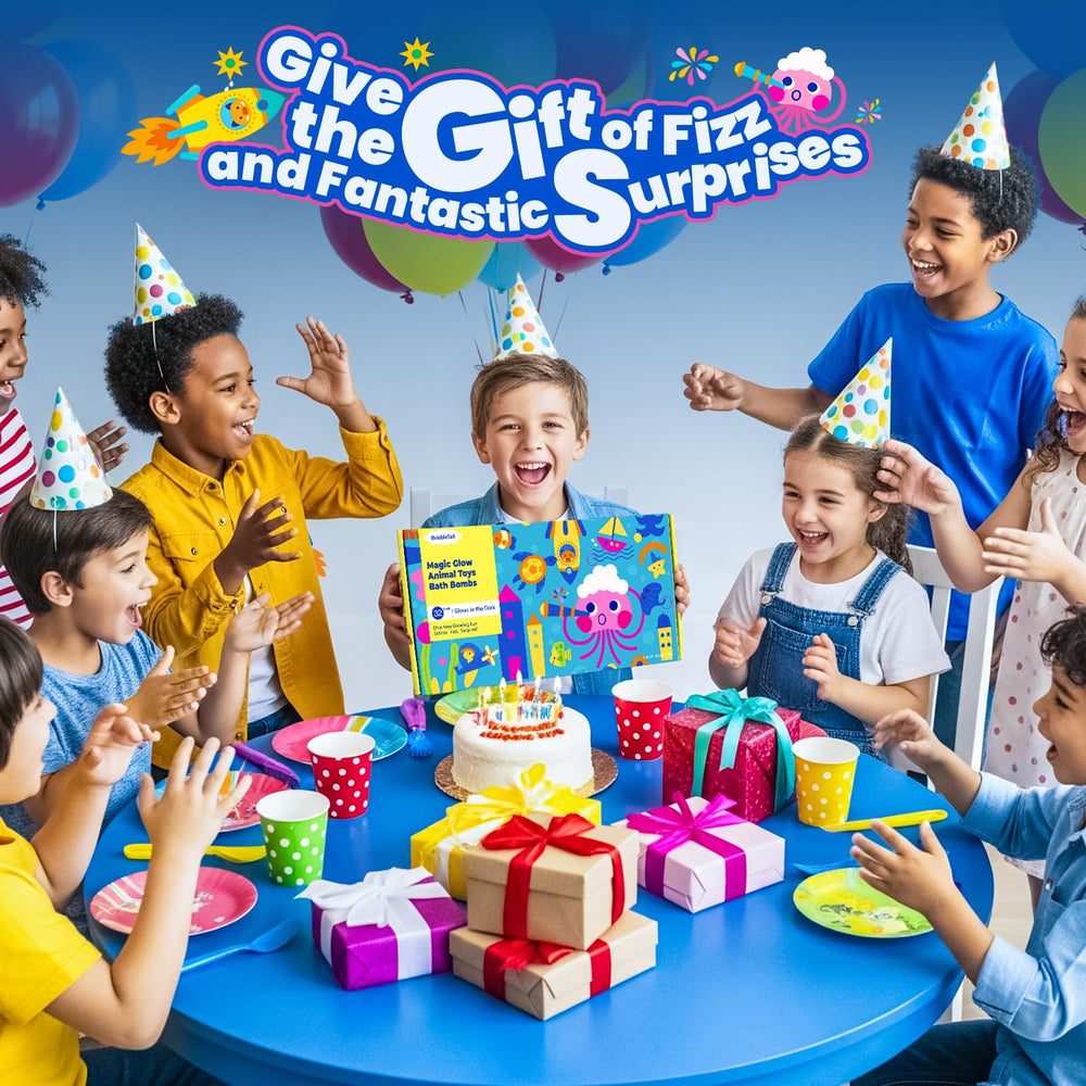 Bright gift-ready box enhances birthdays, holidays, and stocking stuffers.
