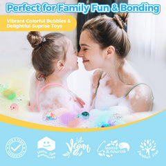 Six-pack BubFroo Mermaid Bath Bombs for multiple baths