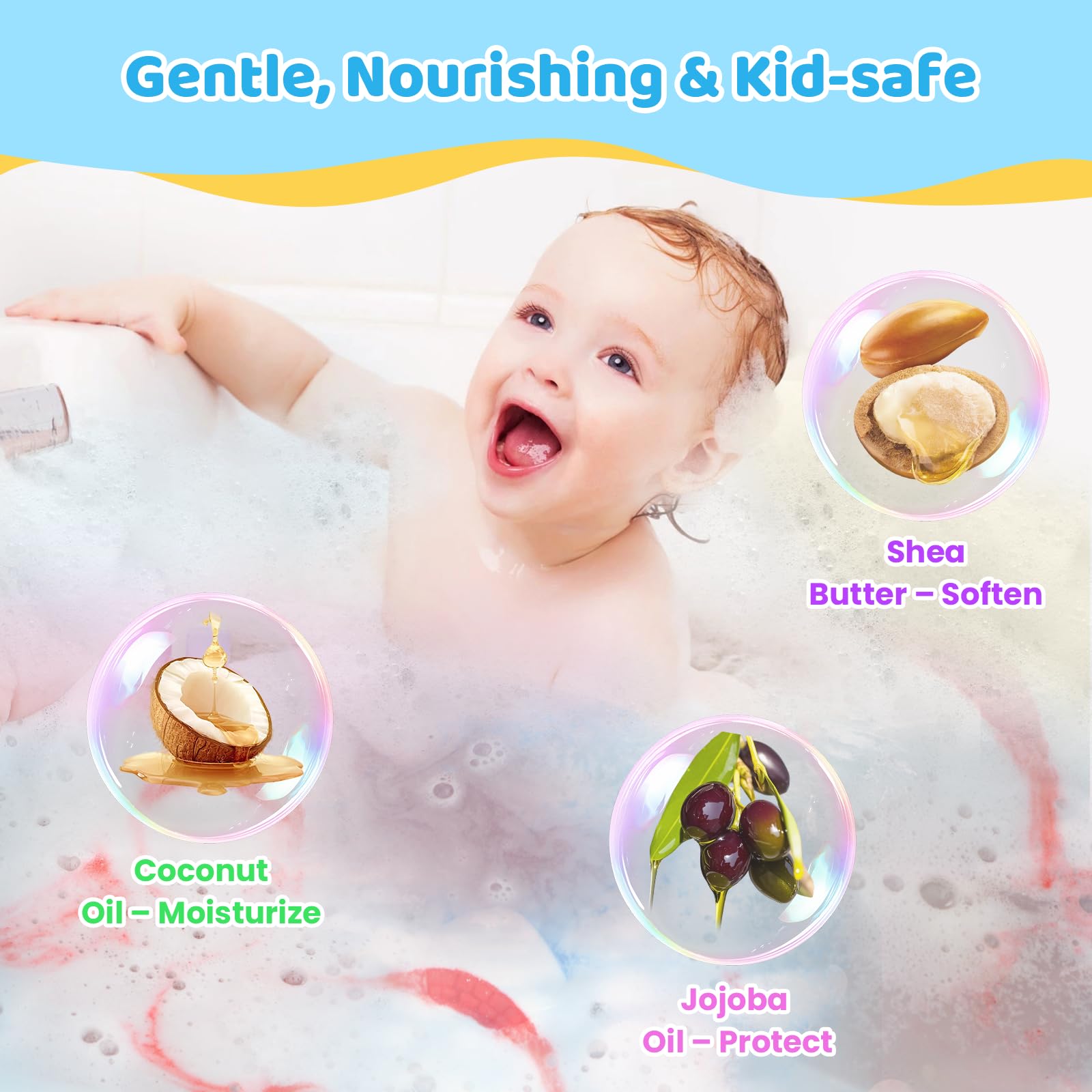 BubFroo bubbles and fizz in action sparks bath-time excitement.