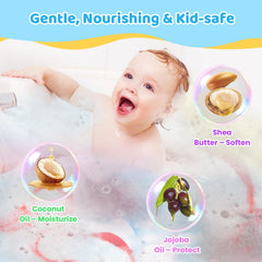 BubFroo bubbles and fizz in action sparks bath-time excitement.