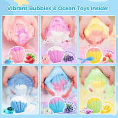 Kid-safe BubFroo formula dissolves gently in water