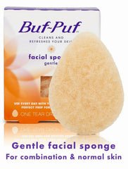 Buf-Puf sponge close-up showing texture for exfoliation and impurity removal