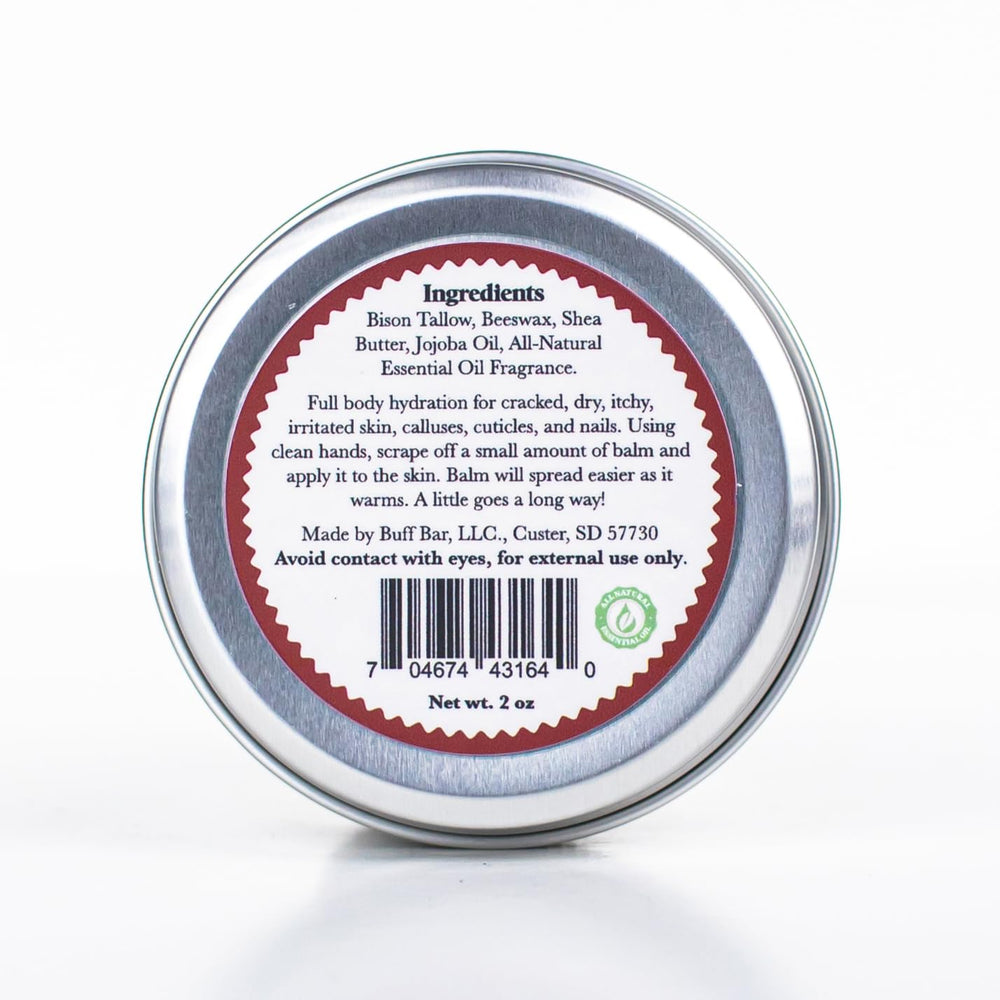 Buff Bar balm texture close-up shows rich moisture for dry skin.