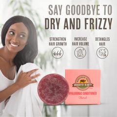 Buffalo Gal hair wet section detangling demonstrates smooth conditioning action.