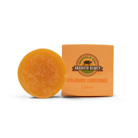 Buffalo Gal Hyaluronic-Tallow Conditioner Bar for soft hair texture