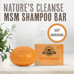 BUFFALO GAL MSM + Tallow Shampoo Bar foam highlights gentle cleansing.