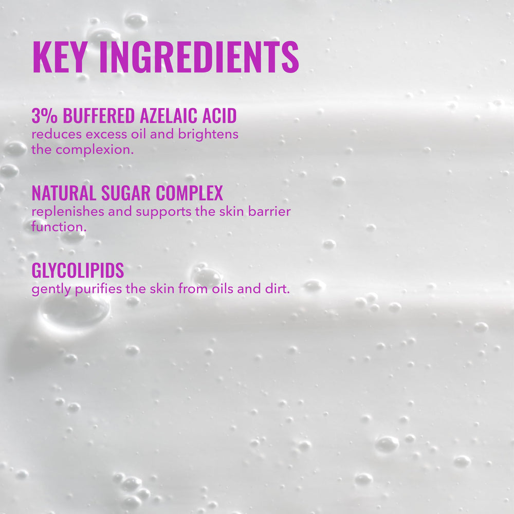 Good Molecules buffered azelaic acid 3% formula appears as a gentle cleansing option.