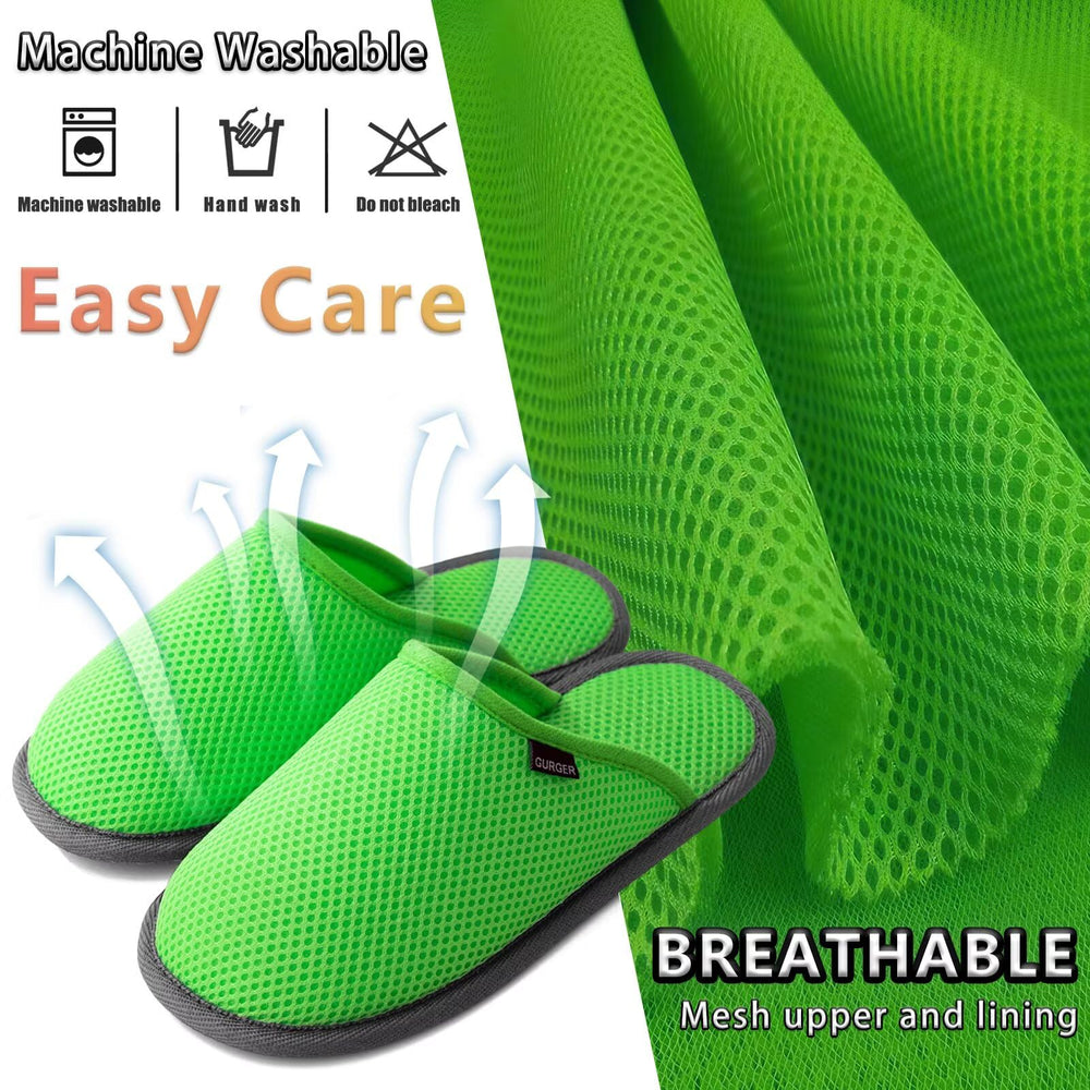 BUGUKI Spa Slippers non-slip soles with rubber dots for safety.