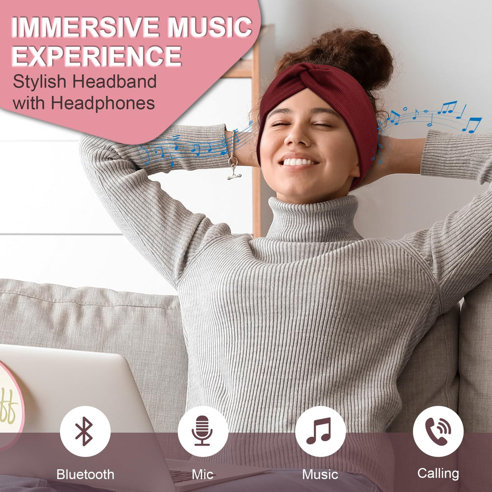 BULYPAZY black headband headphones close-up for comfortable wear