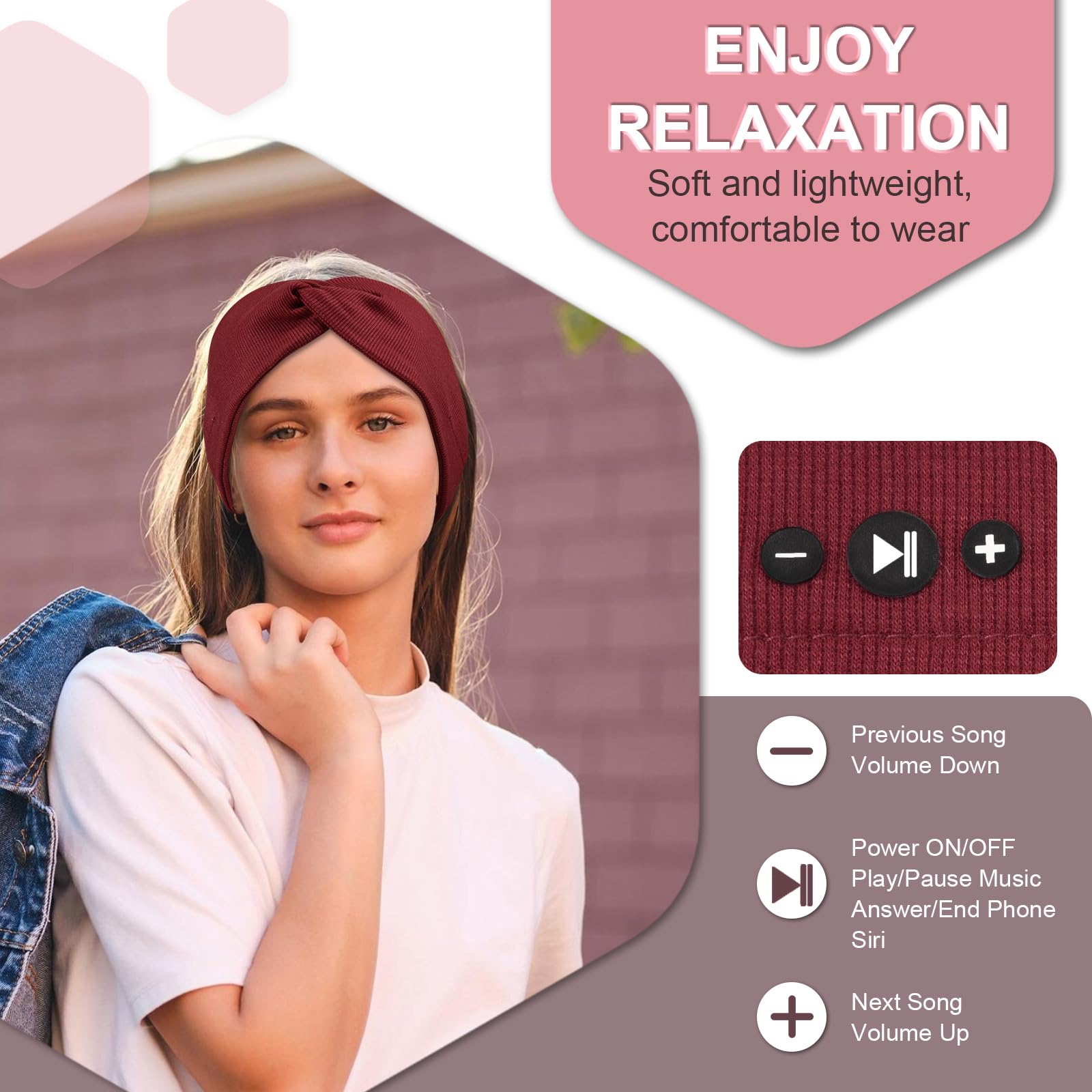 BULYPAZY Bluetooth controls on the right for easy playback
