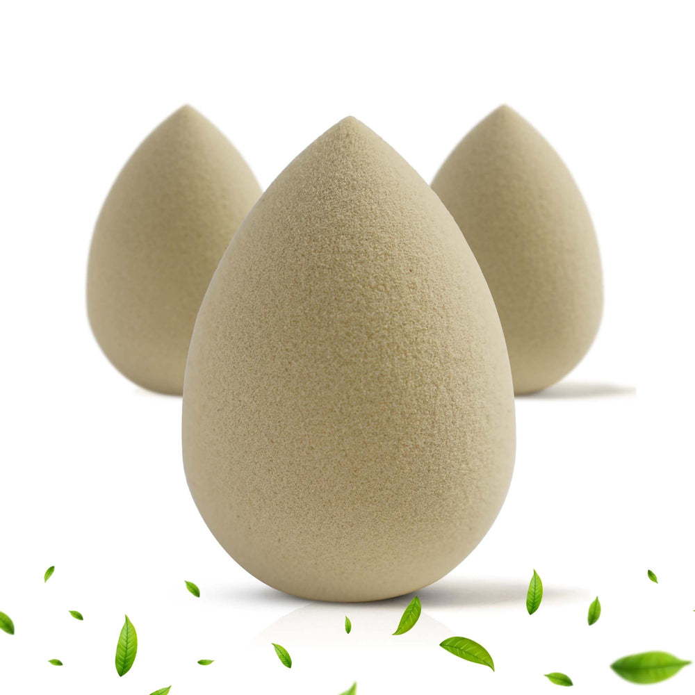 Bumfuzz Green Tea Beauty Sponge 3-pack for smooth, airbrushed makeup application