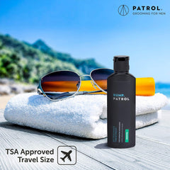 Application dispense close-up demonstrates easy, small-amount post-shave use with Bump Patrol.