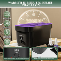 BUMPLYBEE digital temperature display helps tailor heat safely during sessions.