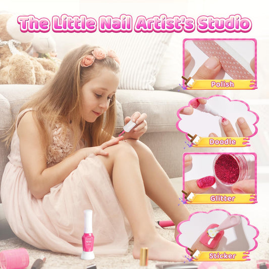 BUNNY BUBBLES five-color nail polish pens for easy, vibrant designs.