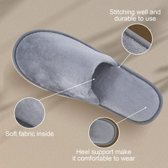 Buoluty slippers shown in hotel, spa, and travel settings.