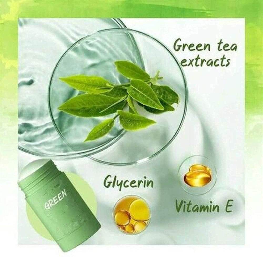 Bupposes Green Tea Mask Stick provides moisturizing-effect for refreshed skin.
