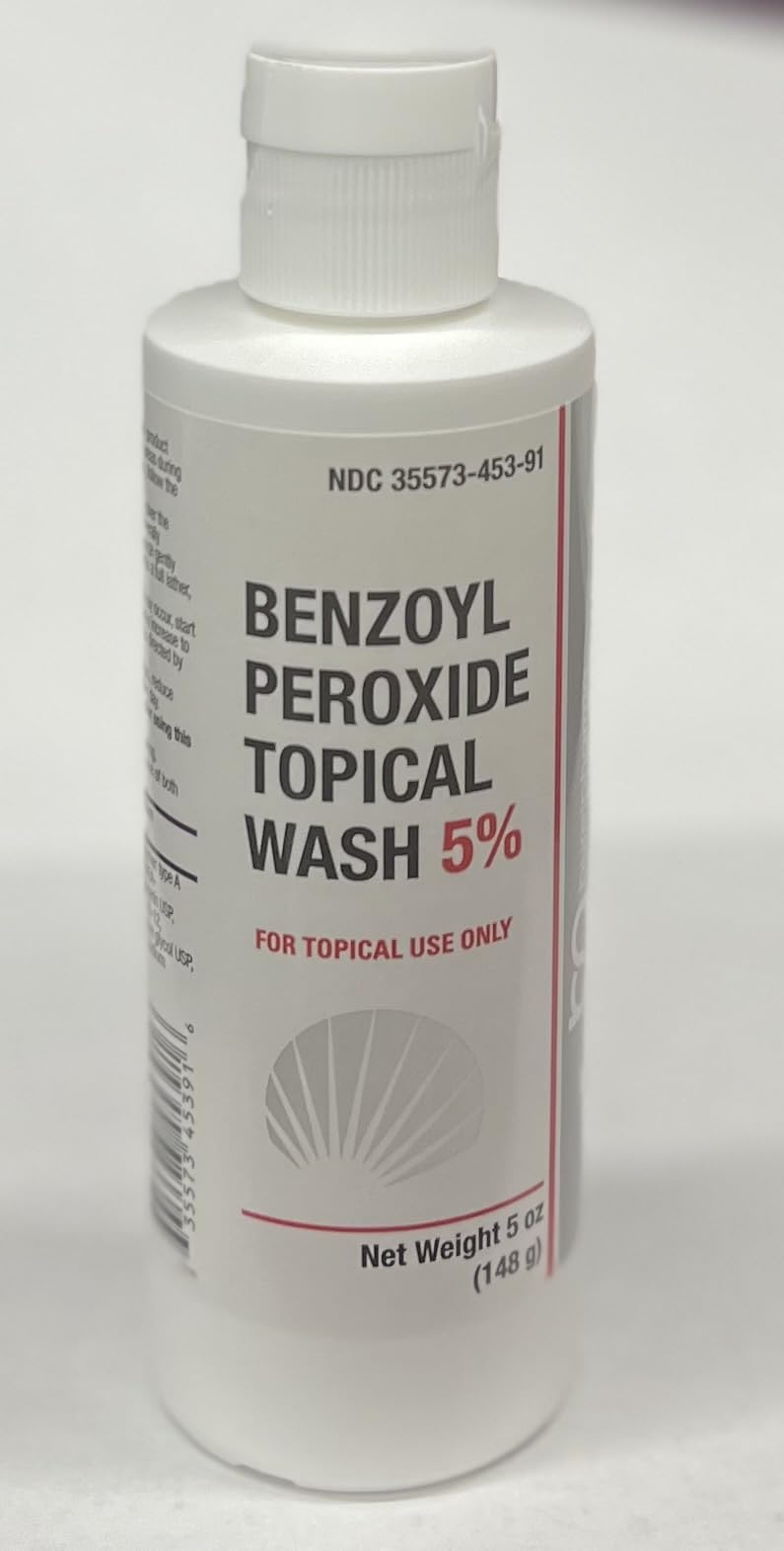 BurelPharma benzoyl peroxide face wash bottle for pore cleansing and clearer skin.