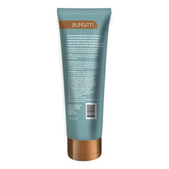 USA-made Burgati packaging signaling professional-strength hair care.