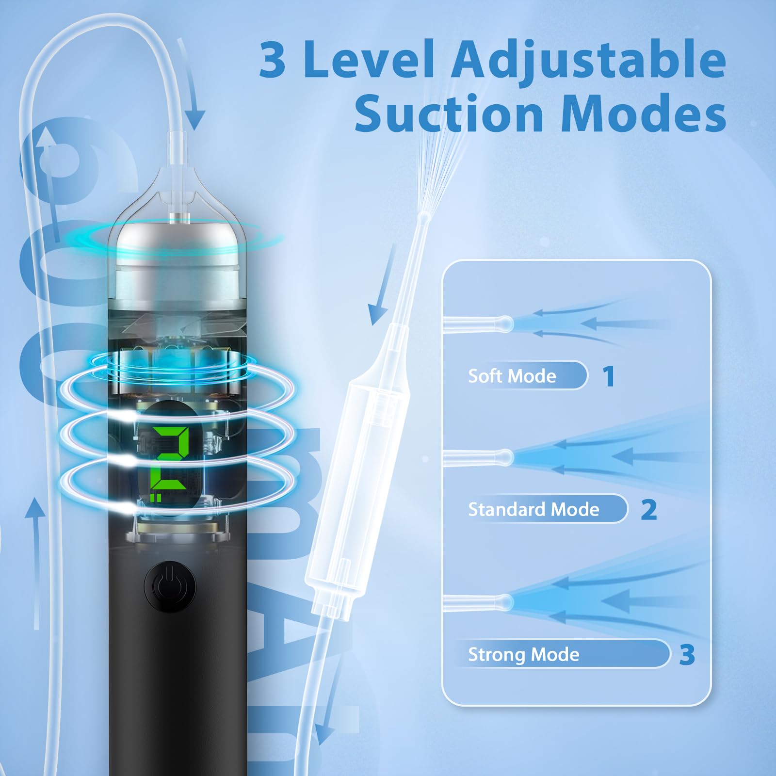 B.urHero Ear Vacuum Remover safe, comfortable head promotes painless removal.