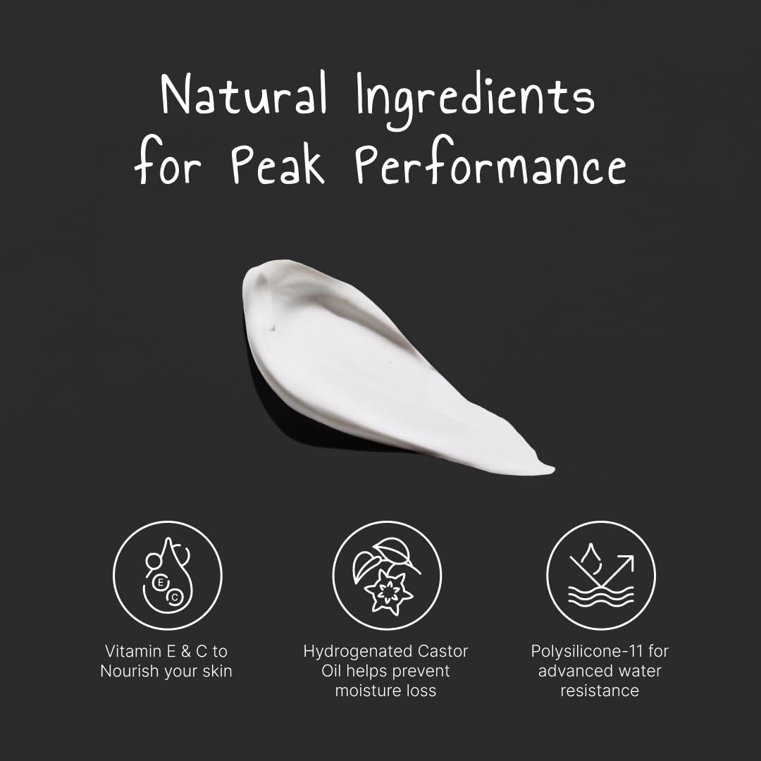 burnd SPF41 clear dry finish provides invisible protection on all skin tones