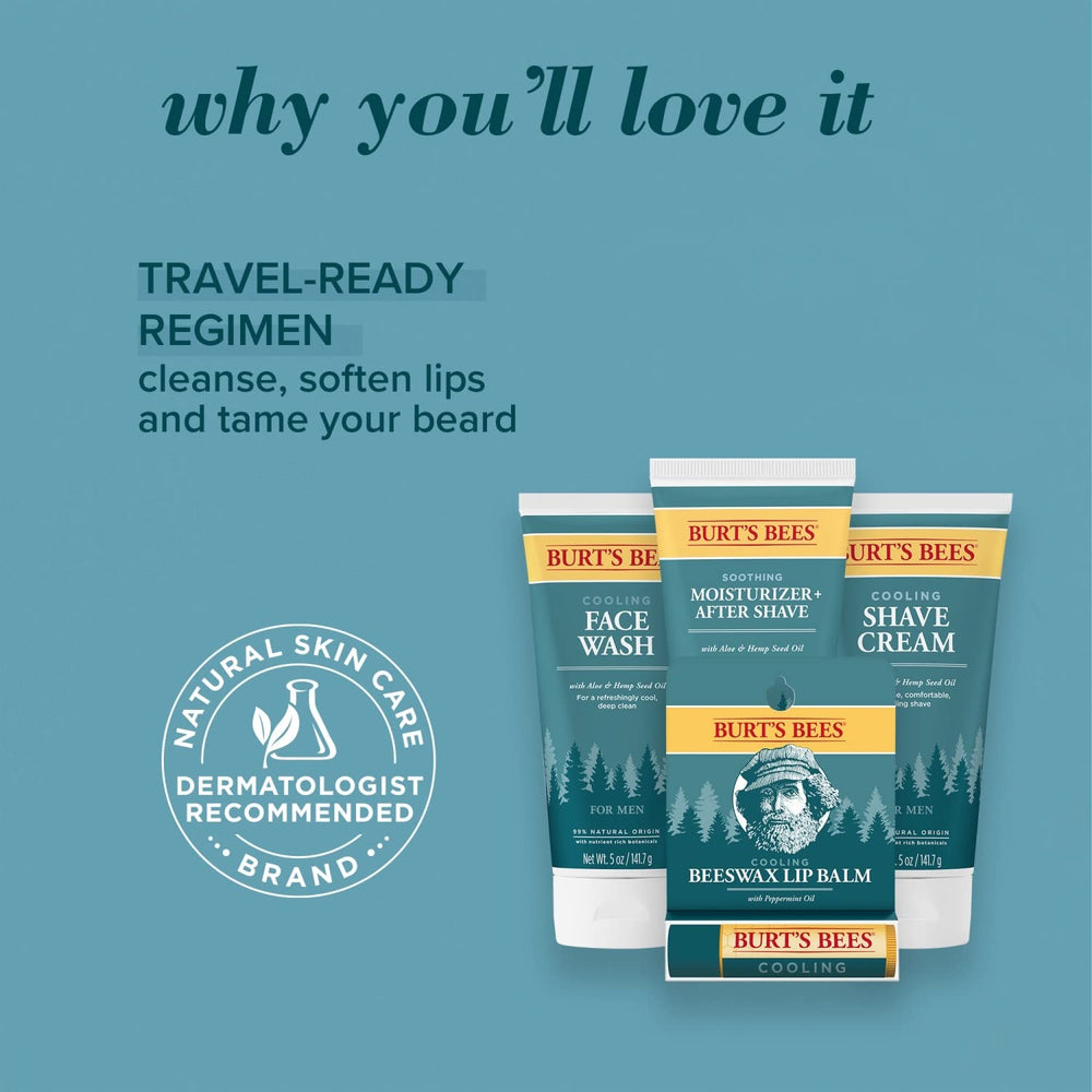 Burt's Bees 5-ounce bottle ready for daily grooming routine.