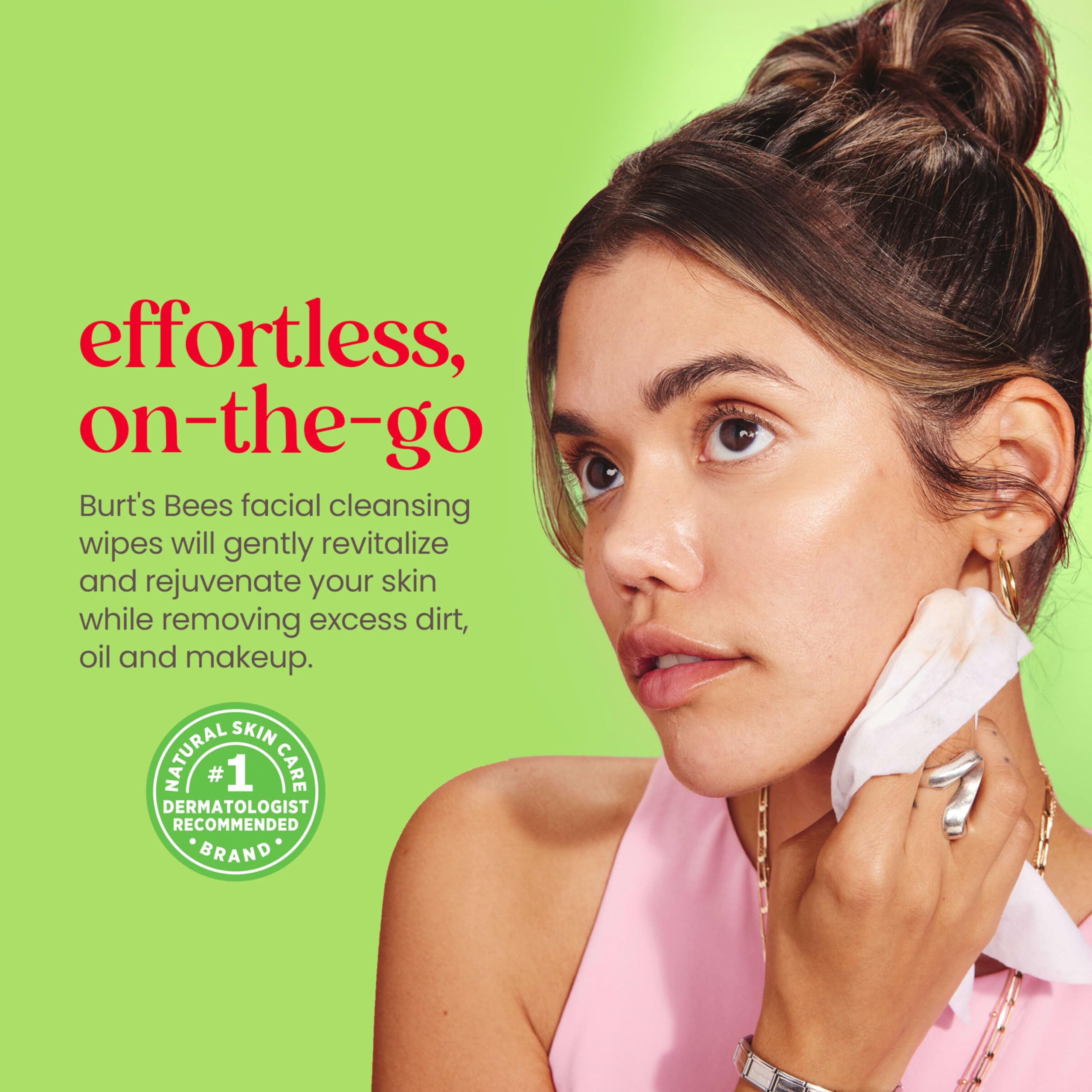Burt's Bees Aloe Vera wipes highlight upcycled cotton content