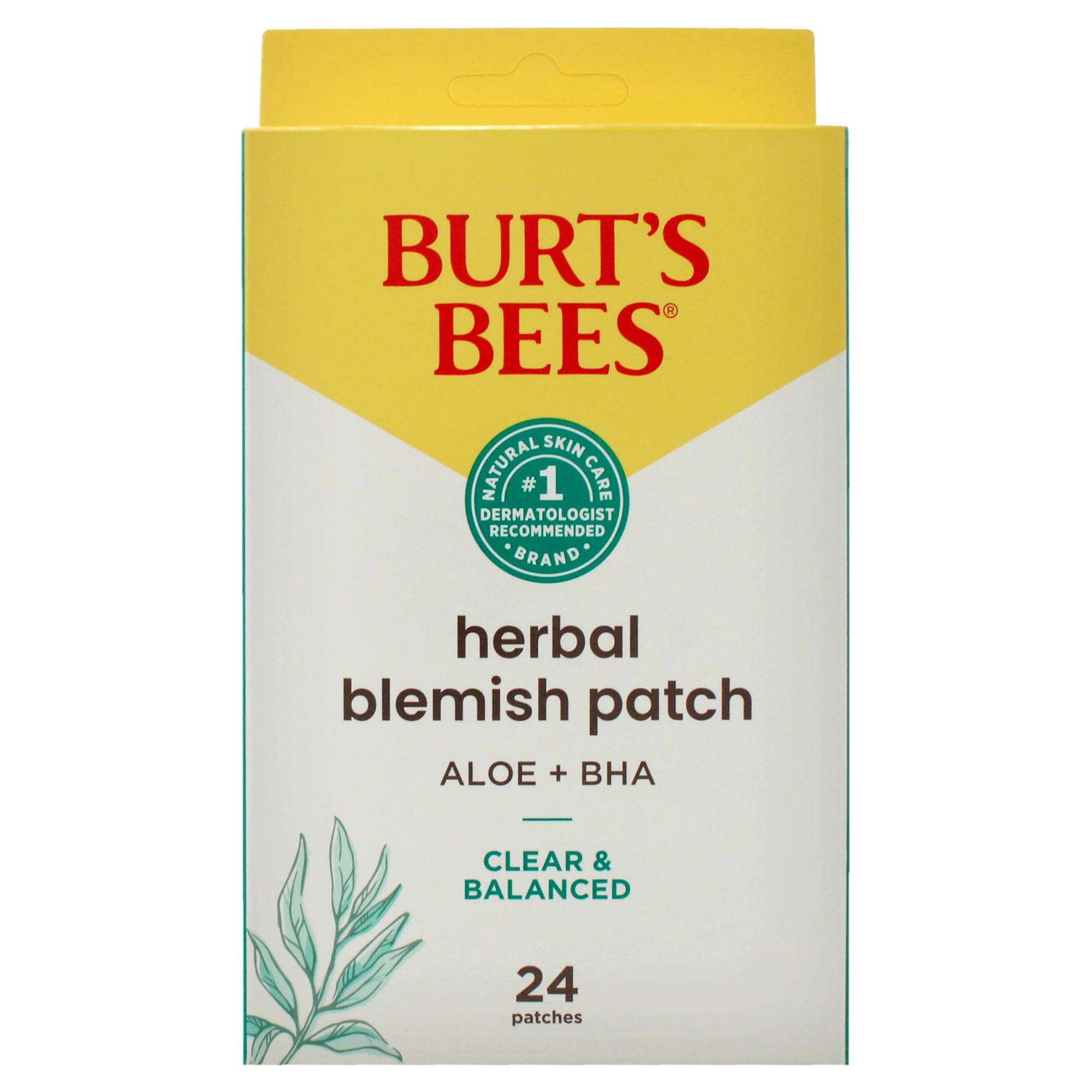 Macro texture of Burts Bees patch with gentle adhesion for easy application.