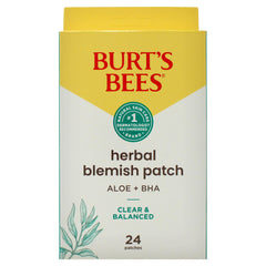 Macro texture of Burts Bees patch with gentle adhesion for easy application.