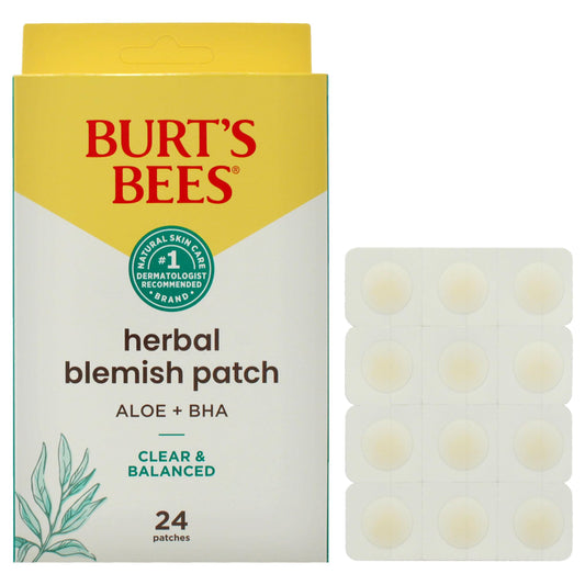 Burts Bees Clear and Balanced blemish patch pack front view for quick blemish care.