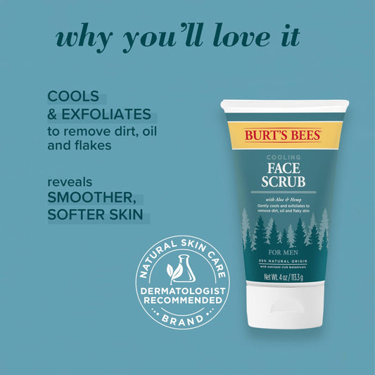 Close-up of exfoliating texture in Burt's Bees scrub for smoother skin.