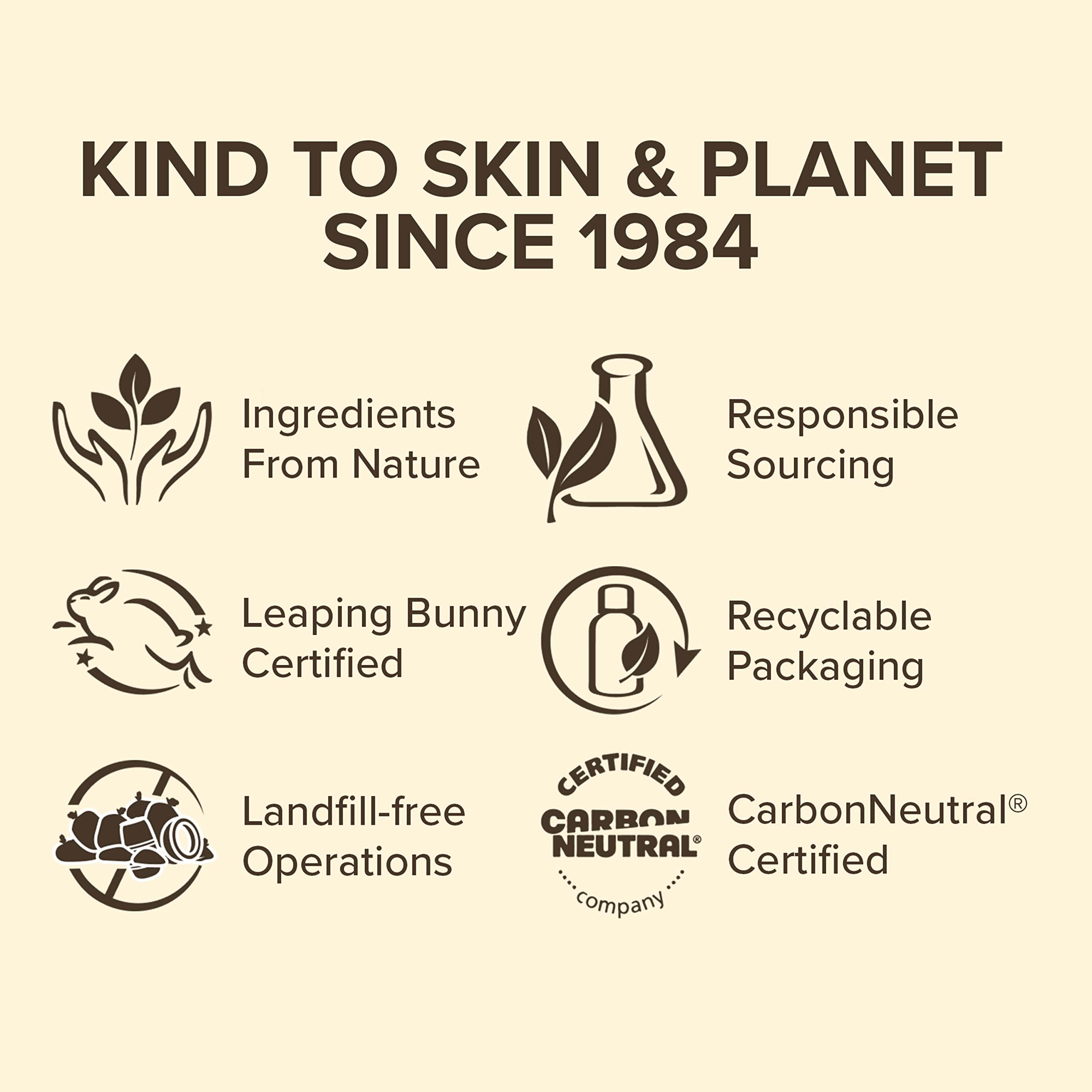 Cooling sensation depicted as Burt's Bees scrub cools the skin.