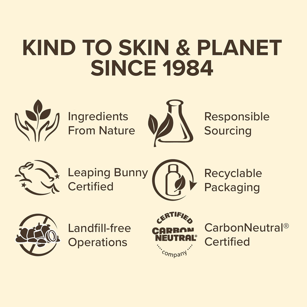 Cooling sensation depicted as Burt's Bees scrub cools the skin.