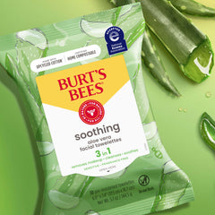 Burt's Bees face wipes in soft cotton fiber texture