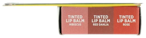 Applying Burt's Bees lip balm from the holiday minis set on lips for smooth care.