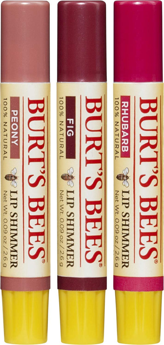 Burt's Bees Lip Shimmer Peony shade tube for natural color and moisture