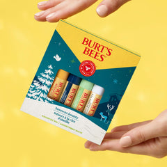 Burt's Bees lip balm being applied, smooth glide.