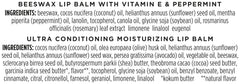 Burt's Bees lip care set contents displayed together