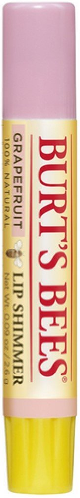 Burts Bees Lip Shimmer Grapefruit tube adds sheer color for everyday lips
