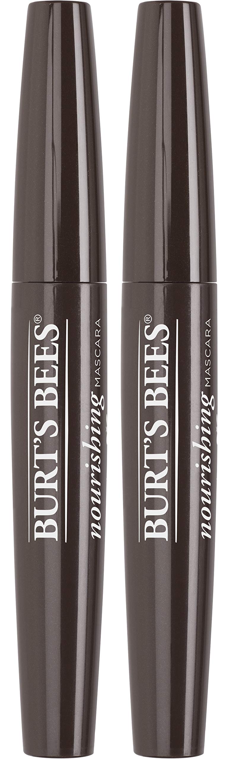Burt's Bees mascara classic black bottle with wand nourishes lashes for natural definition.