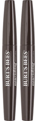 Burt's Bees Nourishing Mascara Black Brown brush close-up for defined lashes.