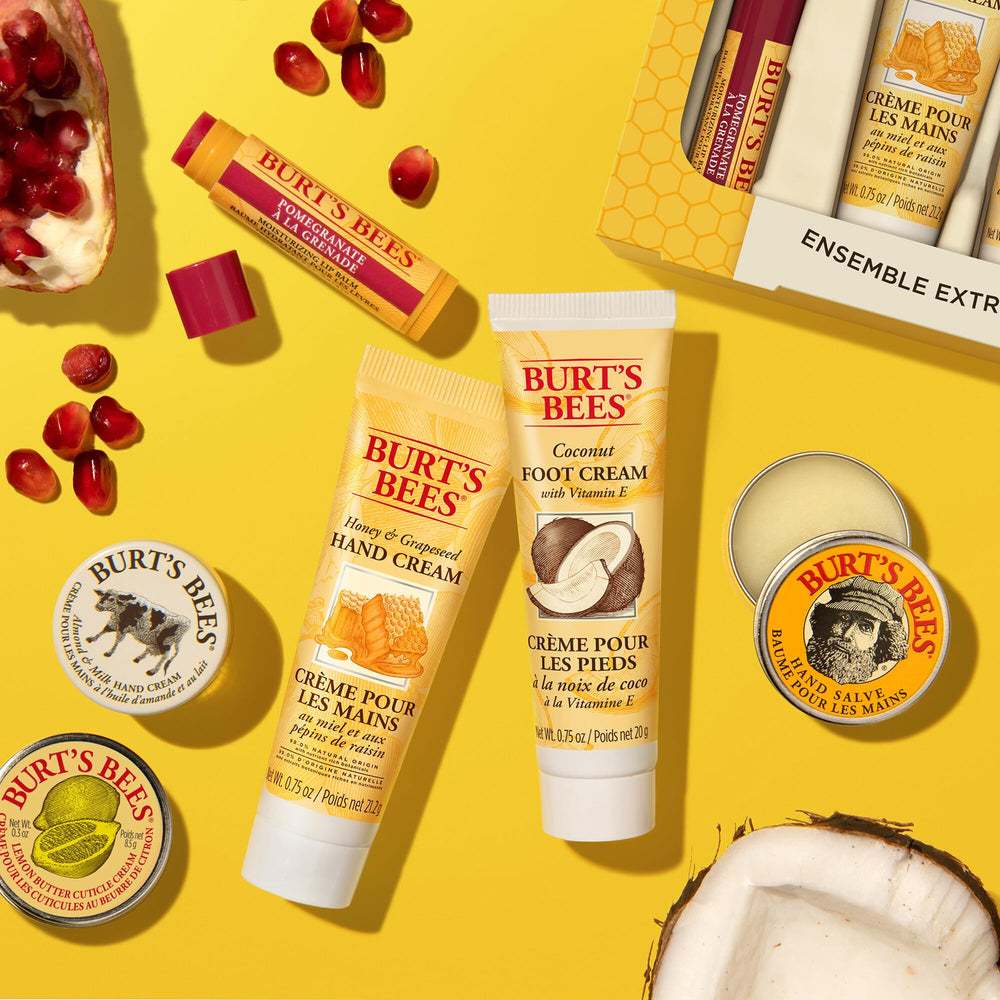 Burt's Bees Pomegranate Lip Balm adds color and conditioning.
