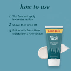 Burt's Bees cooling sensation post-shave feel on skin.