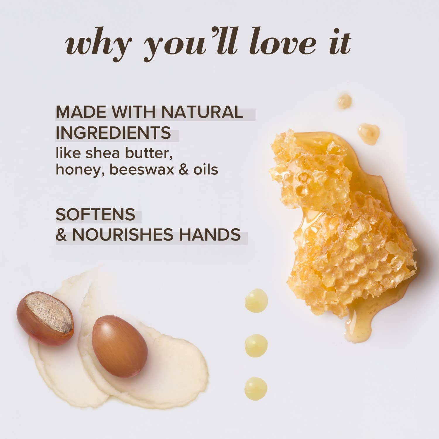 Burts Bees soft hands after application look smooth and comfortable